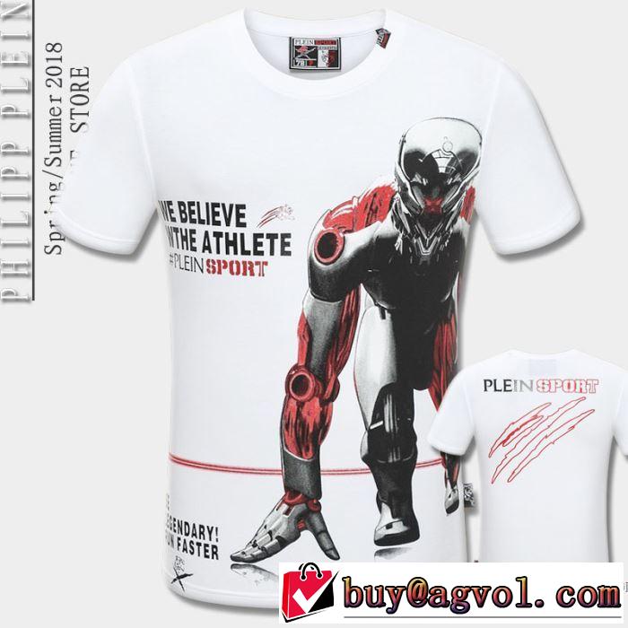 しわになりにくい 半袖Tシャツ 2色可選 フィリッププレイン PHILIPP PLEIN 2018春夏新作 格上げ！