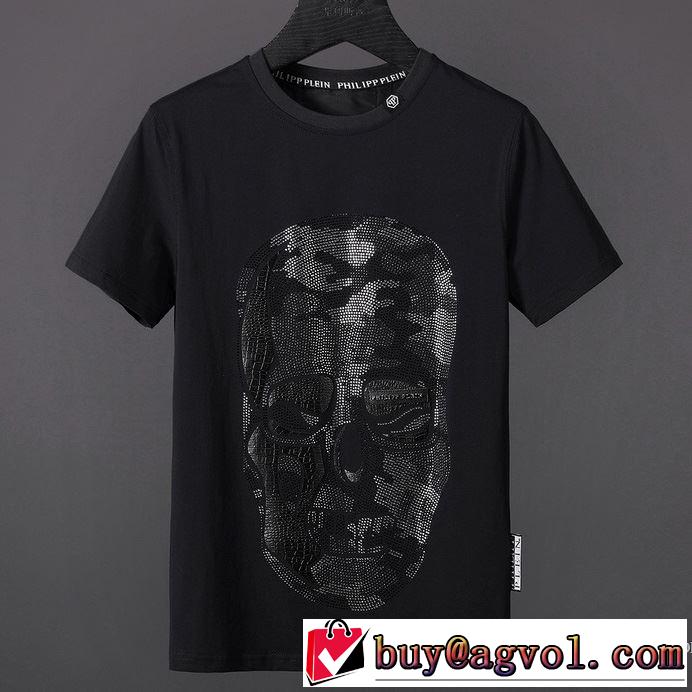 優しいフィット感 2018春夏新作 2色可選 フィリッププレイン PHILIPP PLEIN 大流行中 半袖Tシャツ