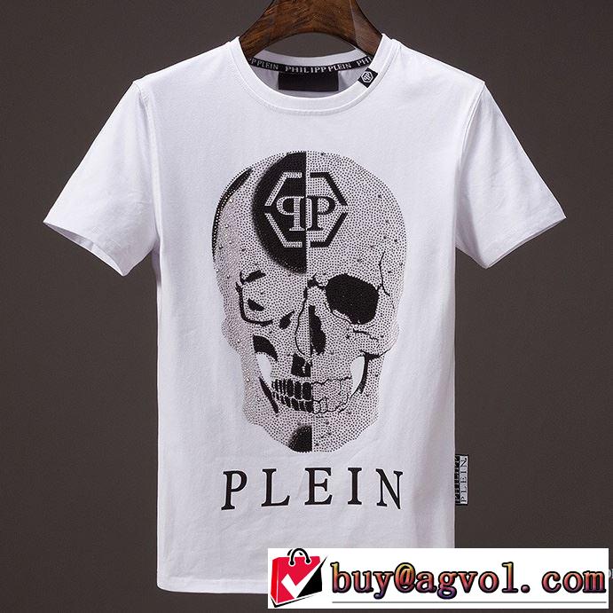 乾きやすい 半袖Tシャツ 2色可選 フィリッププレイン PHILIPP PLEIN 2018春夏新作 高級感が漂う