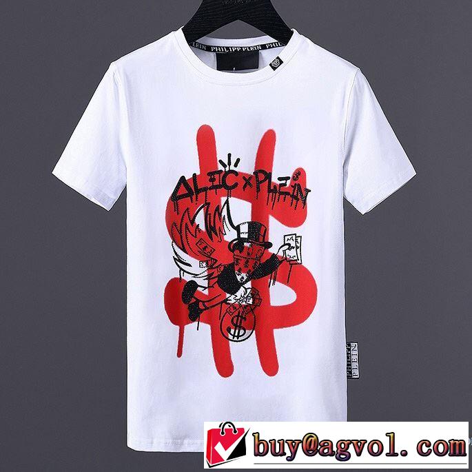 最近人気一番！ 2018春夏新作 半袖Tシャツ 3色可選 高品質 フィリッププレイン PHILIPP PLEIN