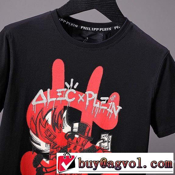 最近人気一番！ 2018春夏新作 半袖Tシャツ 3色可選 高品質 フィリッププレイン PHILIPP PLEIN