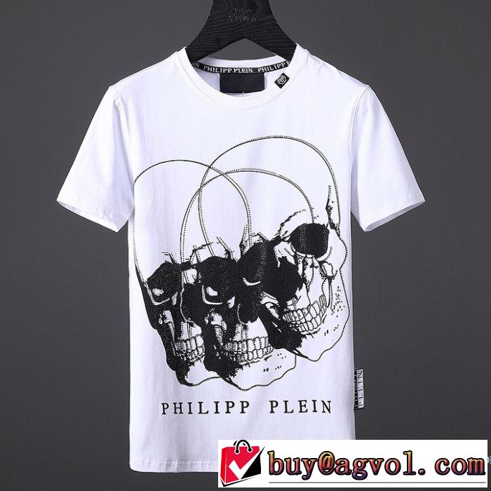 フィリッププレイン PHILIPP PLEIN 2018春夏新作 すっかり定番化 半袖Tシャツ 2色可選 肌に馴染みやすい