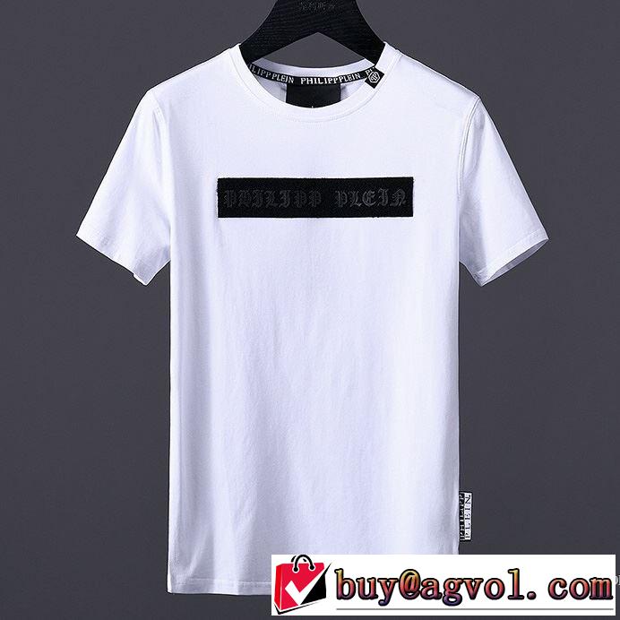 2018春夏新作 大人キレイめ 半袖Tシャツ 2色可選 フィリッププレイン PHILIPP PLEIN 細身のシルエット