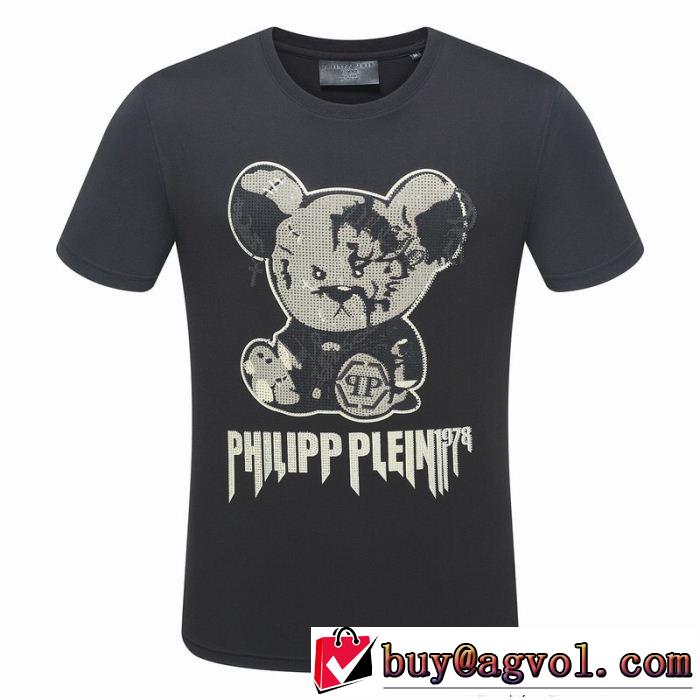 上品でファッション 2018最高ランキング フィリッププレイン PHILIPP PLEIN 半袖Tシャツ 2色可選