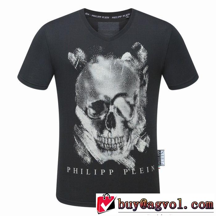 半袖Tシャツ 2色可選 圧倒的人気新着 2018夏の定番新品到来! フィリッププレイン PHILIPP PLEIN