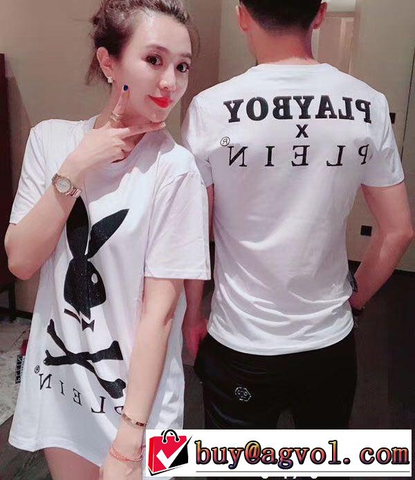 人気デザインで欲しい 2色可選 日本限定素材 フィリッププレイン PHILIPP PLEIN 半袖Tシャツ  男女兼用 2018最高ランキング