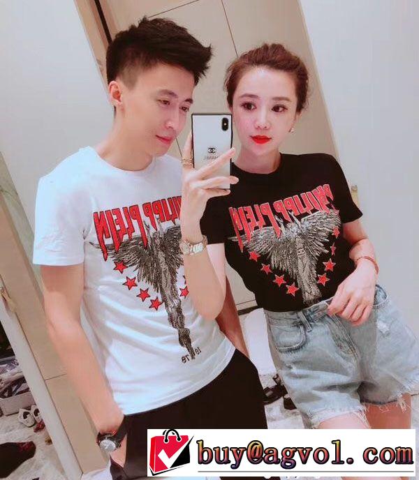 2018夏の定番新品到来! 男女兼用 数量限定再入荷 フィリッププレイン PHILIPP PLEIN 半袖Tシャツ 2色可選 大胆なデザイン