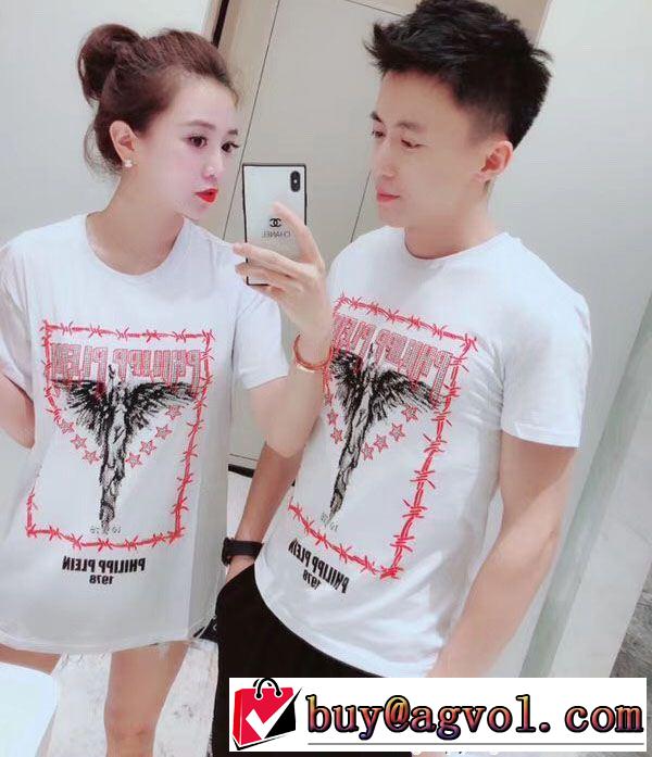 流行の注目ブランド フィリッププレイン PHILIPP PLEIN 高級感が漂う 2色可選 半袖Tシャツ  男女兼用 話題の新作到着！