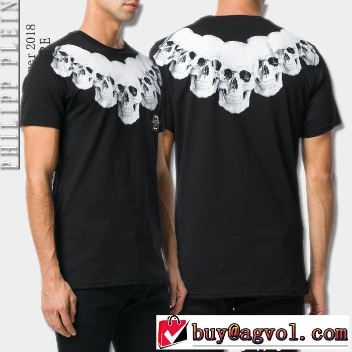  希少性の高い ファッションの最先端！ フィリッププレイン PHILIPP PLEIN 半袖Tシャツ 2色可選 芸能人愛用