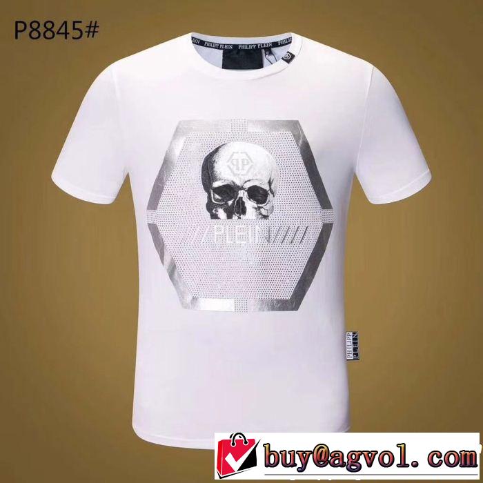  美品*入手困難フィリッププレイン  PHILIPP PLEIN 2色可選 半袖/Tシャツ大人っぽく知的な