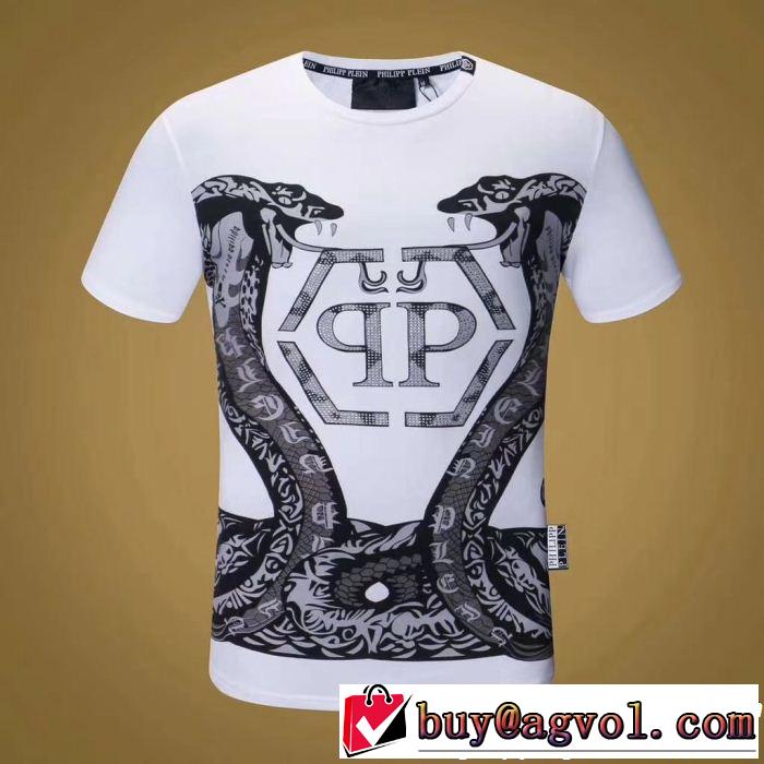 ファッションスタッズフィリッププレイン半袖/Tシャツすっかり定番化 PHILIPP PLEIN 2色可選
