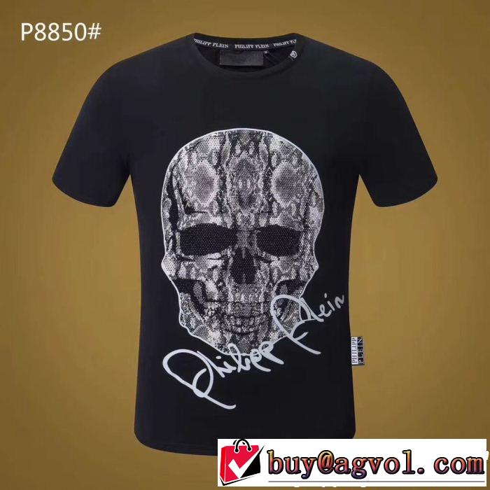 人気デザインで欲しい フィリッププレイン PHILIPP PLEIN 2色可選 半袖/Tシャツ流行の注目ブランド