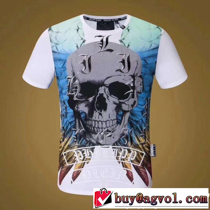 ストリートファッションフィリッププレイン PHILIPP PLEIN 2色可選 半袖/Tシャツ