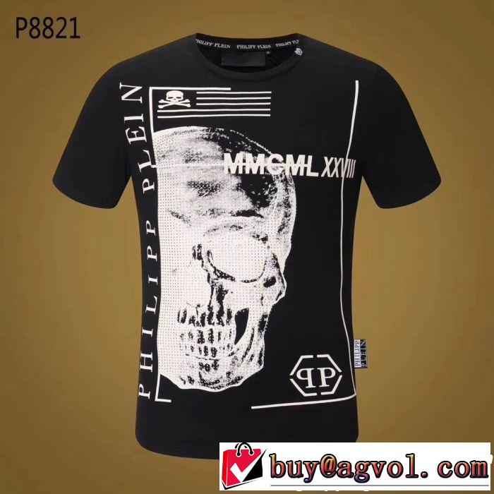 半袖/Tシャツ PHILIPP PLEIN 2色可選肌に馴染みやすいすっかり定番化フィリッププレイン