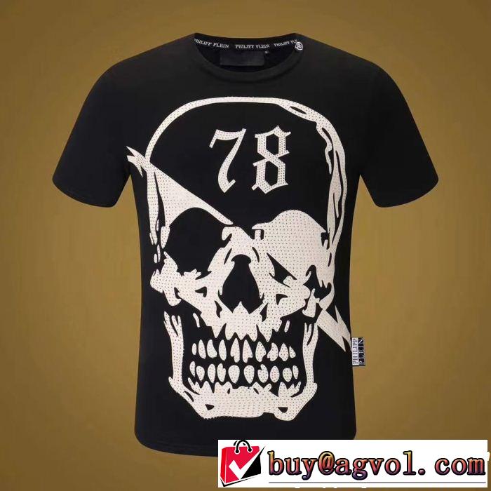 フィリッププレイン18ＳＳ美品 PHILIPP PLEIN 2色可選 半袖/Tシャツファッションの最先端！