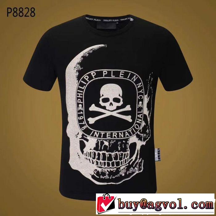 フィリッププレイン現代的な印象 PHILIPP PLEIN 定番品質保証 2色可選 半袖/Tシャツ