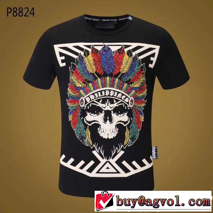  今季爆発的な人気PHILIPP PLEIN  半袖/Tシャツフィリッププレイン欧米韓流