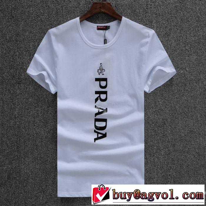 プラダ PRADA 数量限定お買い得 半袖Tシャツ 2018春夏新作 3色可選 乾きやすい