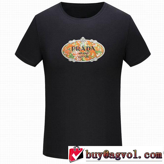 2018春夏新作 3色可選 カジュアル プラダ PRADA 最安値送料無料 半袖Tシャツ