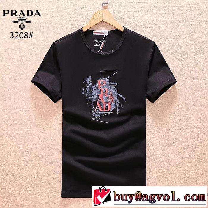 おすすめデザイン プラダ PRADA 快適な着心地 半袖Tシャツ 2018春夏新作 3色可選