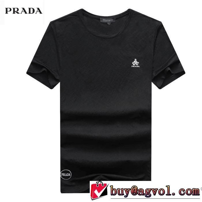 着心地満点 プラダ PRADA  半袖Tシャツ 2018春夏新作 有名人同じアイテム 3色可選