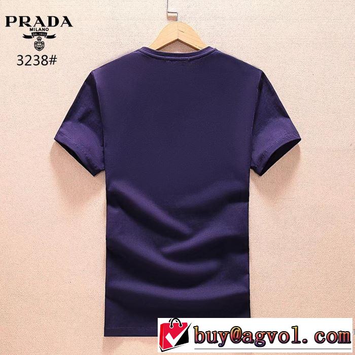 しわになりにくい プラダ PRADA  半袖Tシャツ 2018春夏新作 3色可選 大胆なデザイン