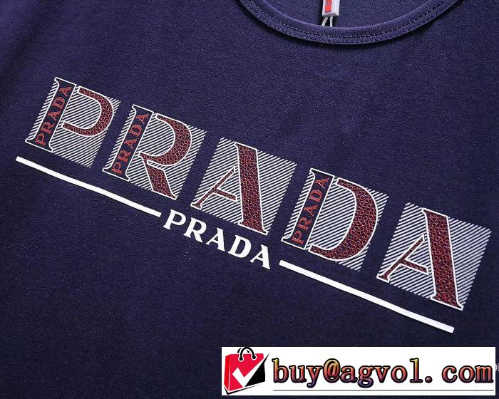 しわになりにくい プラダ PRADA  半袖Tシャツ 2018春夏新作 3色可選 大胆なデザイン