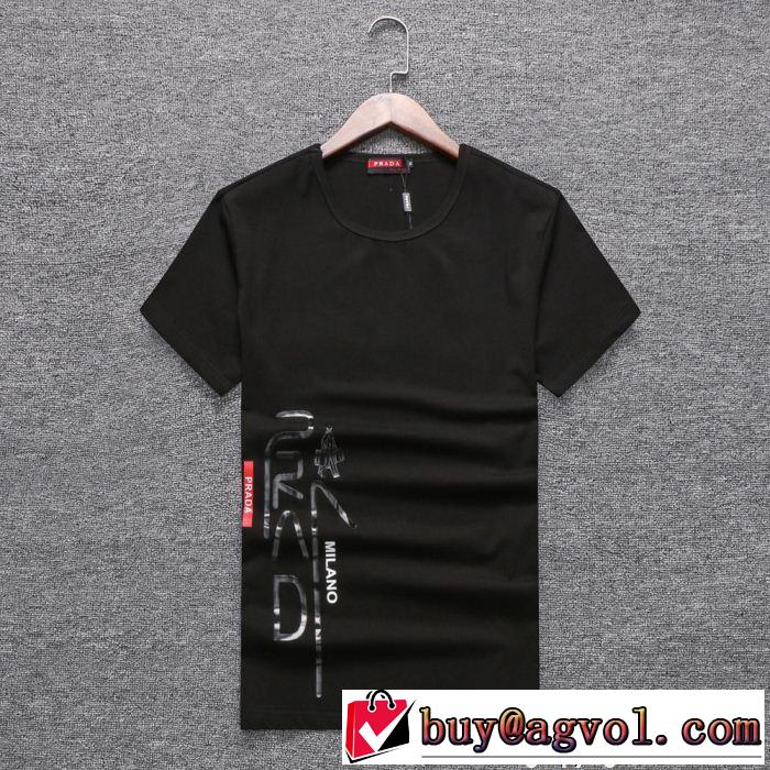 個性的なモデル 3色可選 プラダ PRADA 半袖Tシャツ 2018最高ランキング