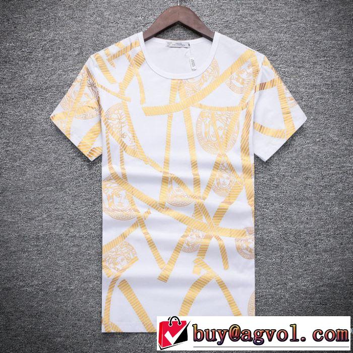 2018春夏新作 収縮性のある 半袖Tシャツ 3色可選 ヴェルサーチ VERSACE 爆買い定番人気