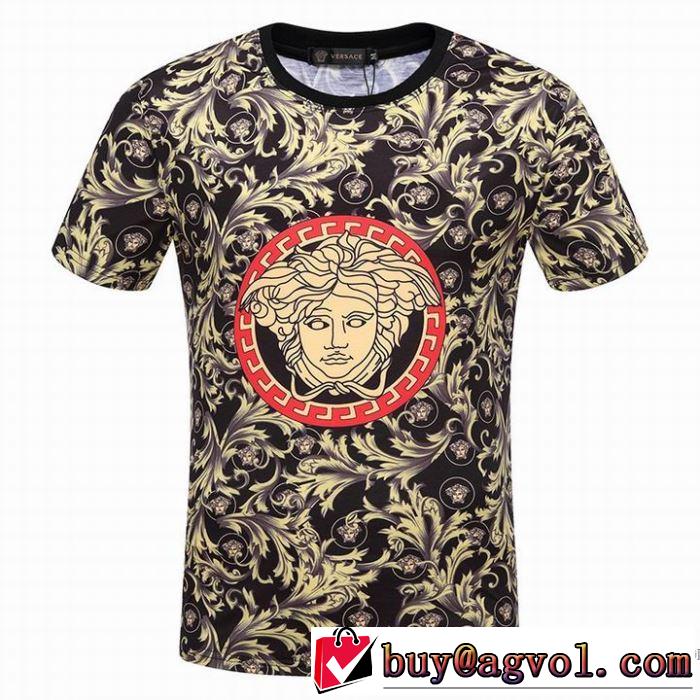 肌に馴染みやすい 2018春夏新作 ヴェルサーチ VERSACE 半袖Tシャツ 赤字超特価豊富な
