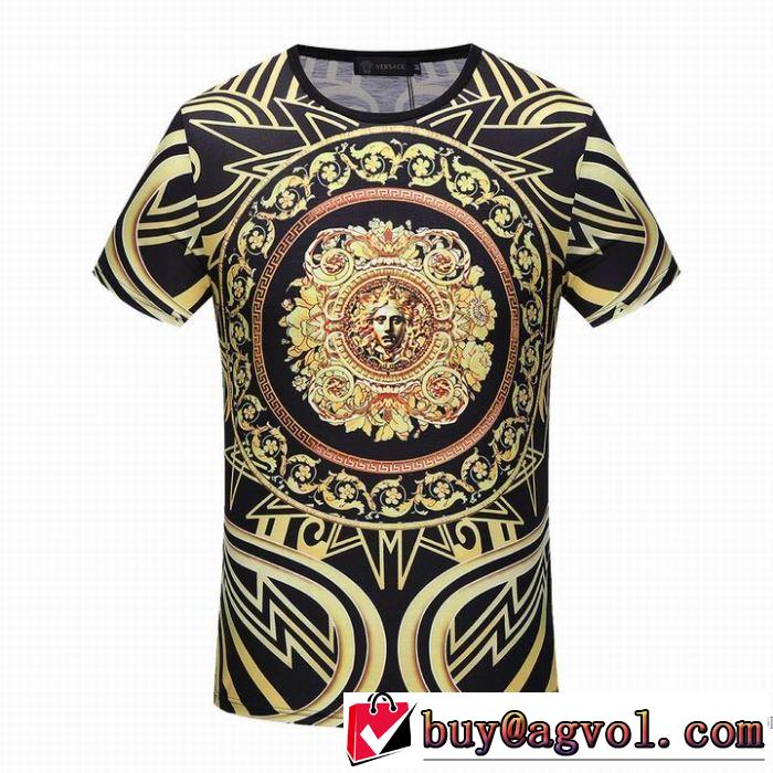 爆買い大得価 優しいフィット感 半袖Tシャツ 2018春夏新作 ヴェルサーチ VERSACE
