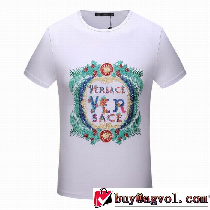 半袖Tシャツ ヴェルサーチ VERSACE 2色可選 収縮性のある 2018春夏新作 爆買いお得