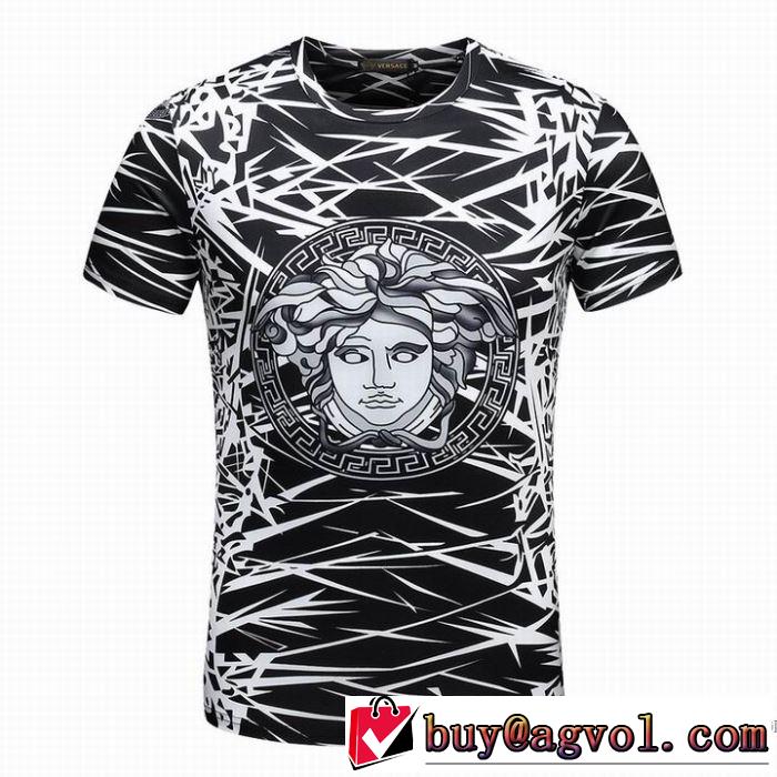 2018春夏新作 カジュアル ヴェルサーチ VERSACE 2色可選 半袖Tシャツ お買い得得価