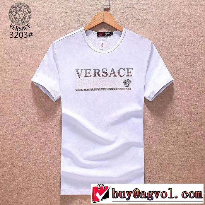 半袖Tシャツ ミックス感が溢れる 2018春夏新作 ヴェルサーチ VERSACE カジュアル 3色可選