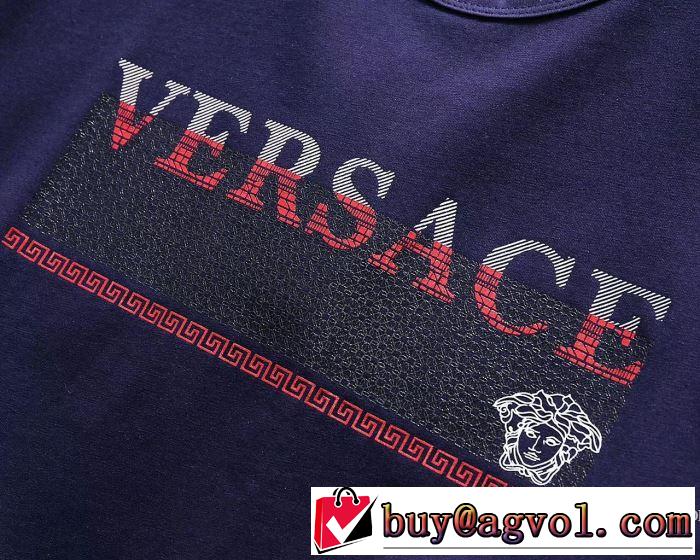 半袖Tシャツ ミックス感が溢れる 2018春夏新作 ヴェルサーチ VERSACE カジュアル 3色可選