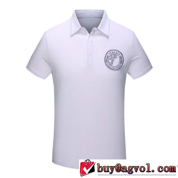 良好品 半袖Tシャツ 細身のシルエット 3色可選 2018春夏新作 ヴェルサーチ VERSACE