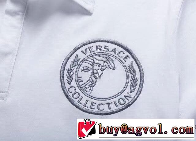 良好品 半袖Tシャツ 細身のシルエット 3色可選 2018春夏新作 ヴェルサーチ VERSACE
