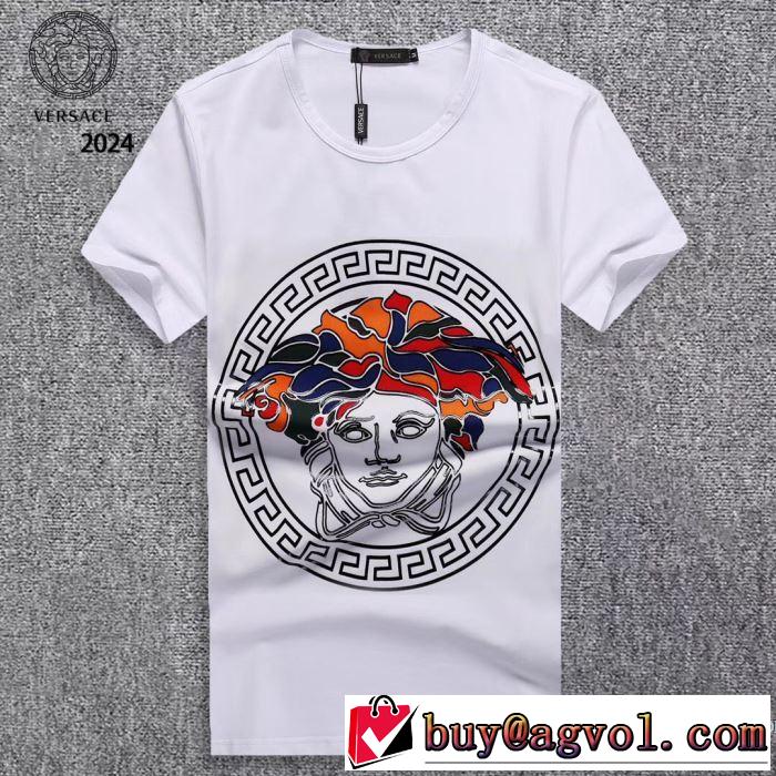 快適な着心地 半袖Tシャツ 2018春夏新作 ヴェルサーチ VERSACE 3色可選 格好良いアイテム