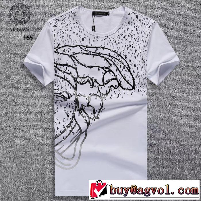 半袖Tシャツ 3色可選 ヴェルサーチ VERSACE すっかり定番化 2018春夏新作 しわになりにくい