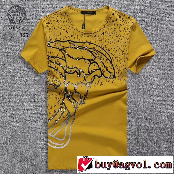 半袖Tシャツ 3色可選 ヴェルサーチ VERSACE すっかり定番化 2018春夏新作 しわになりにくい