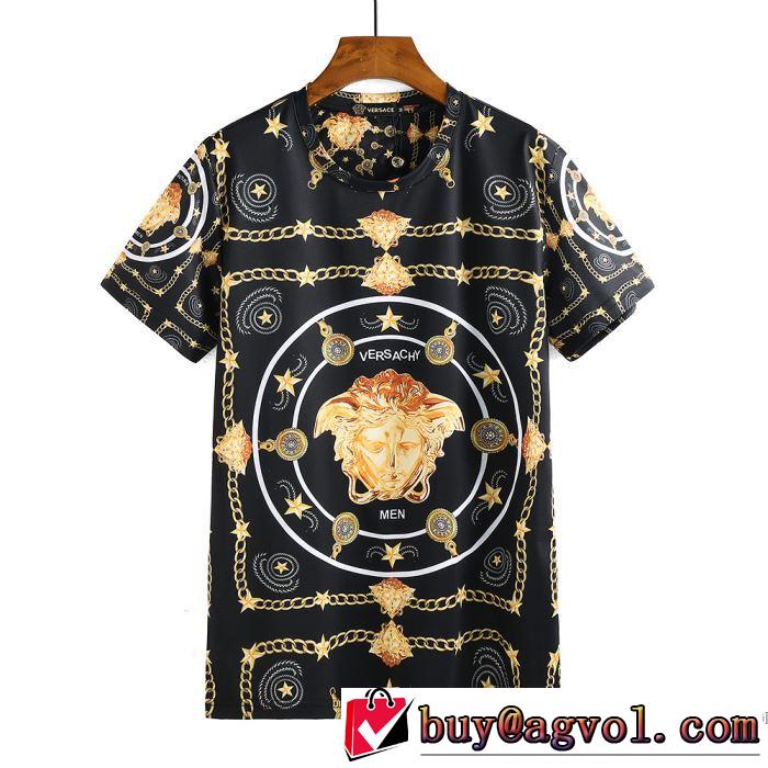 着回し度抜群 半袖Tシャツ 2018春夏新作 絶妙な新商品 ヴェルサーチ VERSACE