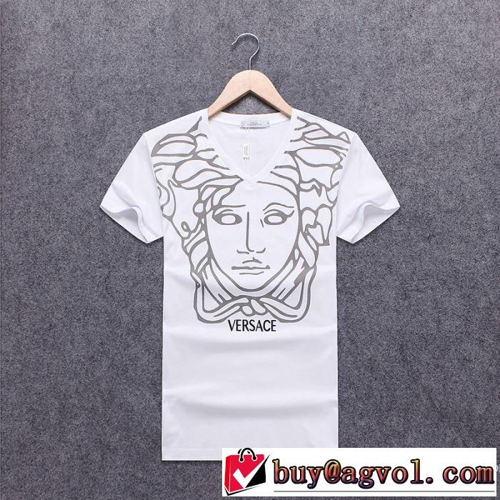  2018春夏新作 カジュアル ヴェルサーチ VERSACE 3色可選 半袖Tシャツ 最終数量限り！