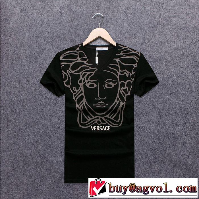 2018春夏新作 カジュアル ヴェルサーチ VERSACE 3色可選 半袖Tシャツ 最終数量限り！