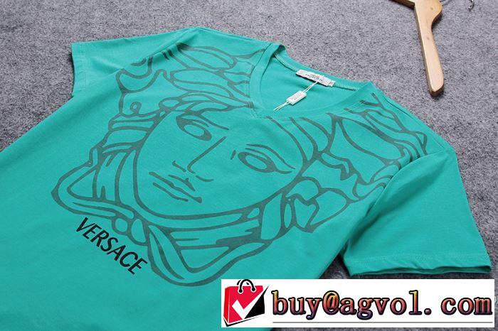 2018春夏新作 カジュアル ヴェルサーチ VERSACE 3色可選 半袖Tシャツ 最終数量限り！
