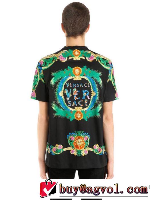ラックスした雰囲気 ヴェルサーチ VERSACE 半袖Tシャツ 2018春夏新作 稀少*入手困難