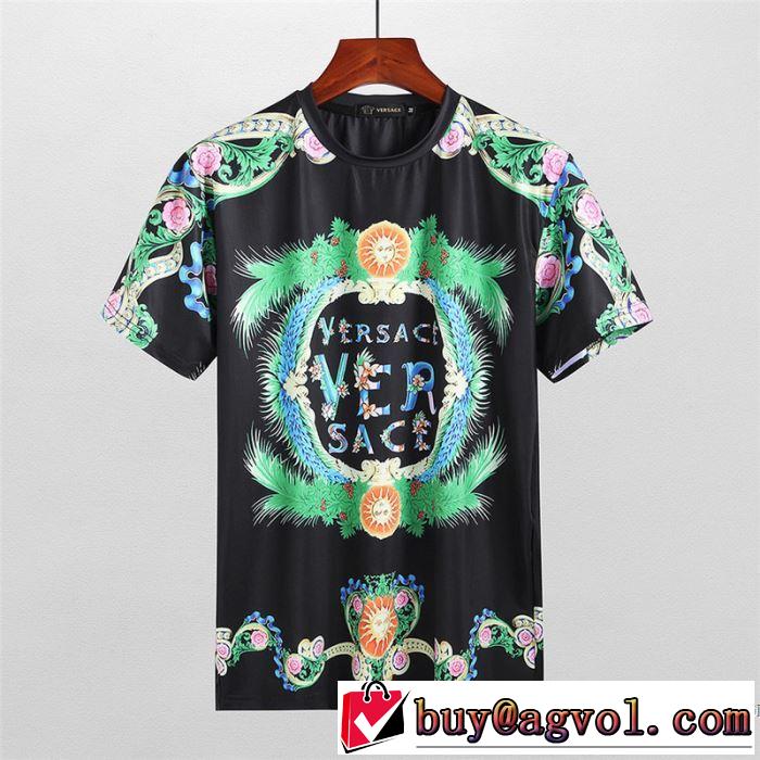 ラックスした雰囲気 ヴェルサーチ VERSACE 半袖Tシャツ 2018春夏新作 稀少*入手困難