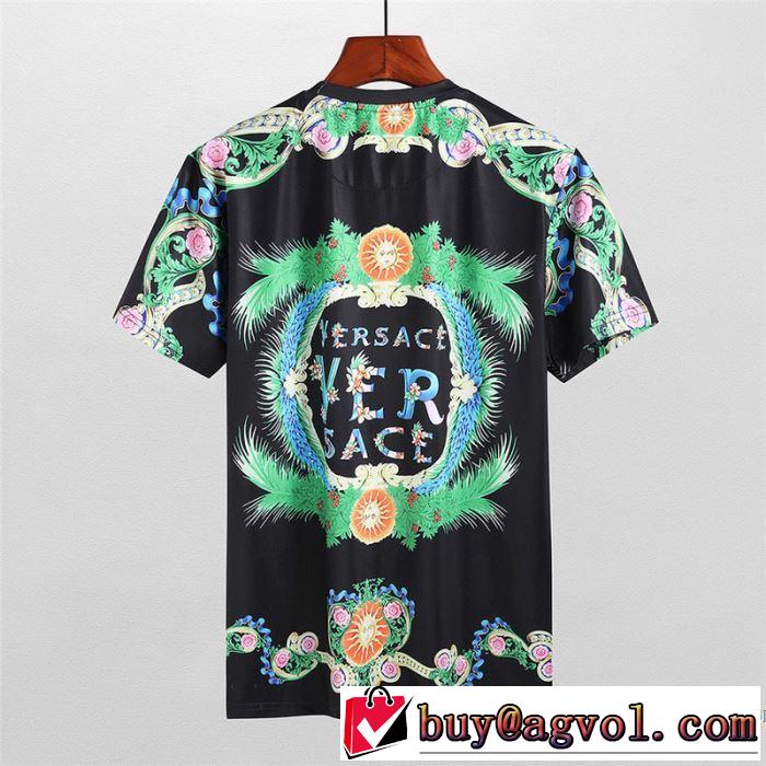 ラックスした雰囲気 ヴェルサーチ VERSACE 半袖Tシャツ 2018春夏新作 稀少*入手困難