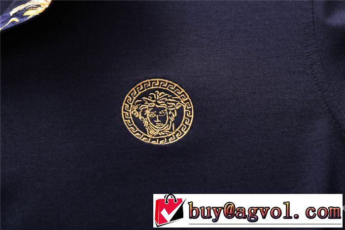 2018春夏新作 肌に馴染みやすい ヴェルサーチ VERSACE 3色可選 半袖Tシャツ 欧米韓流