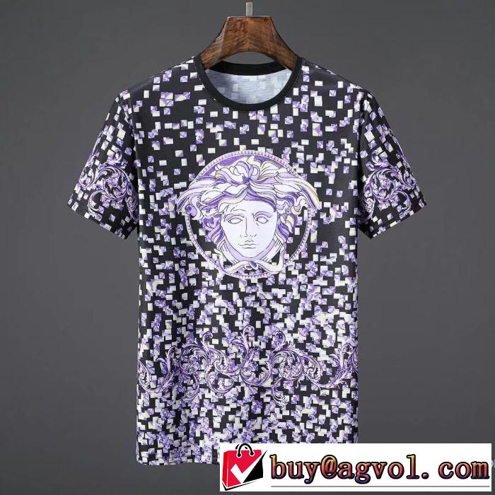 超人気美品 2018春夏新作 着回し度抜群 ヴェルサーチ VERSACE 半袖Tシャツ