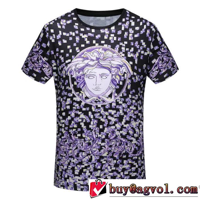 超人気美品 2018春夏新作 着回し度抜群 ヴェルサーチ VERSACE 半袖Tシャツ